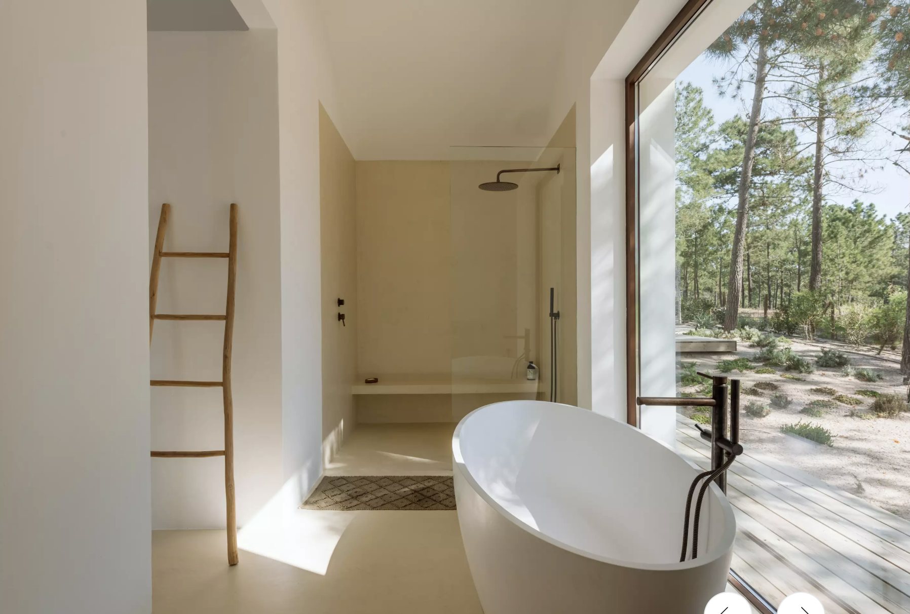 Master bathroom with freestanding bath